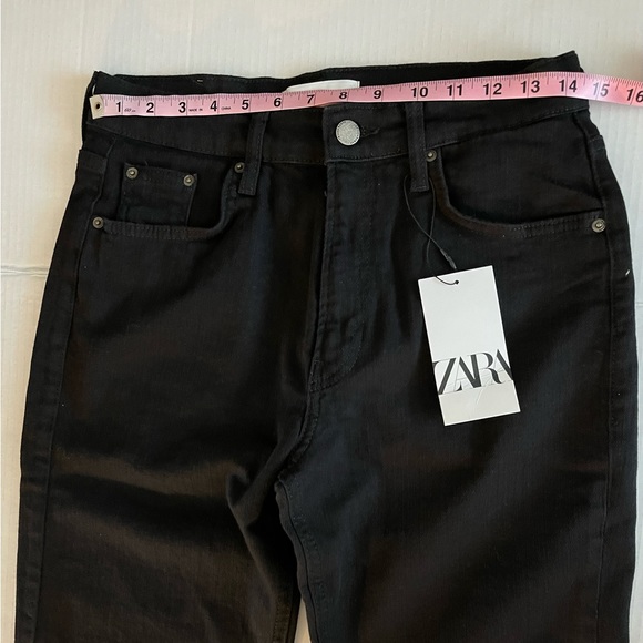 NEW HIGH-WAISTED CROPPED SLIM FIT JEANS - Picture 9 of 11